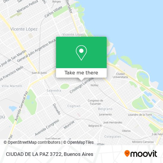 CIUDAD DE LA PAZ 3722 map