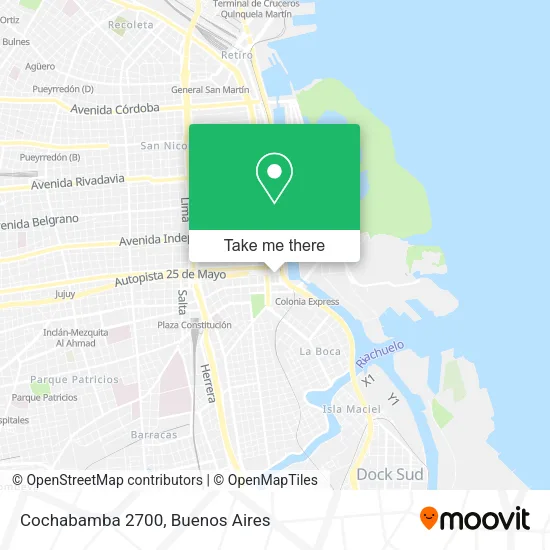 Cochabamba 2700 map