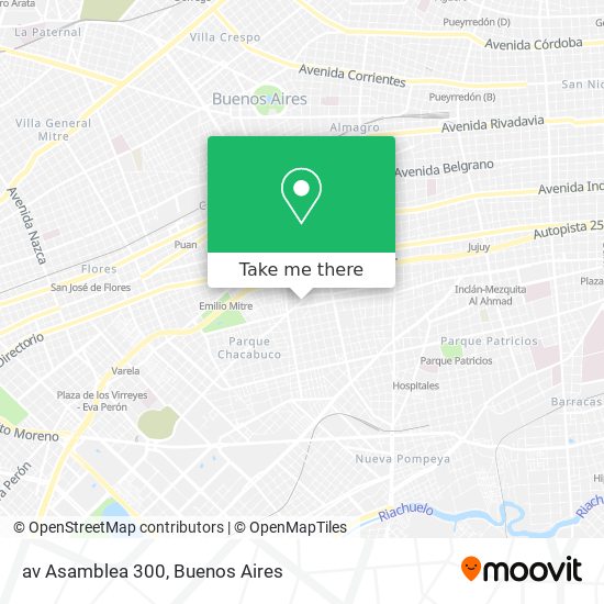 av  Asamblea 300 map