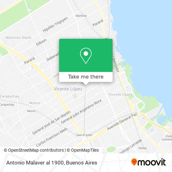 Mapa de Antonio Malaver al 1900