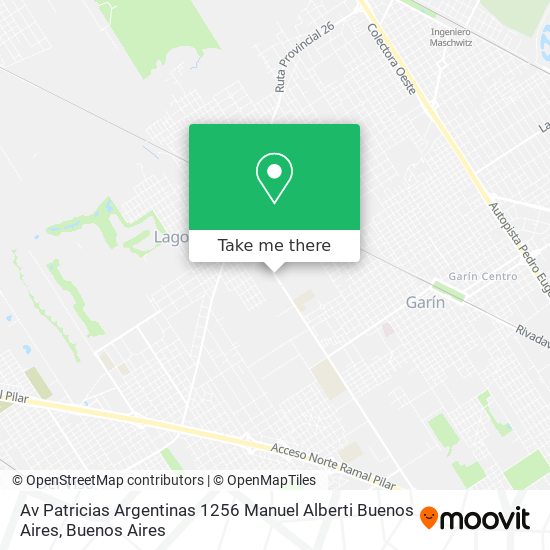 Av  Patricias Argentinas 1256  Manuel Alberti  Buenos Aires map