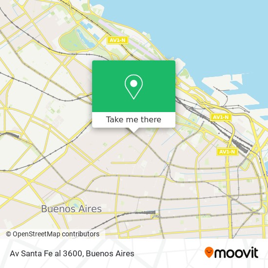 Av  Santa Fe al 3600 map