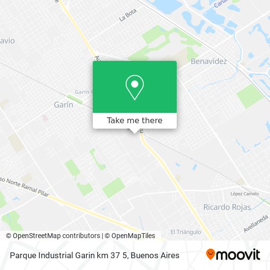 Mapa de Parque Industrial Garin km 37 5