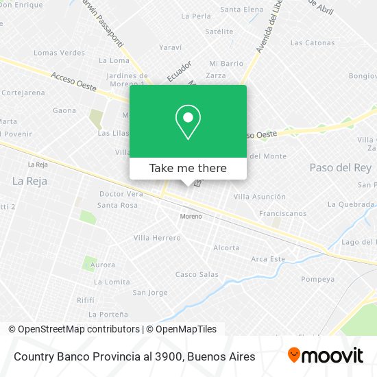 Country Banco Provincia al 3900 map