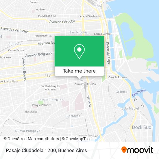 Pasaje Ciudadela 1200 map