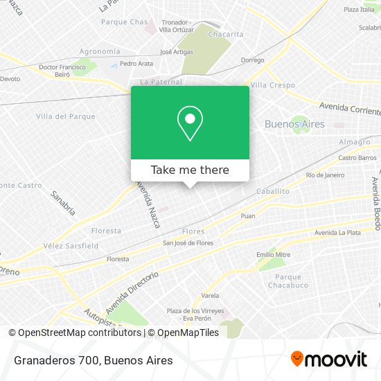 Granaderos 700 map