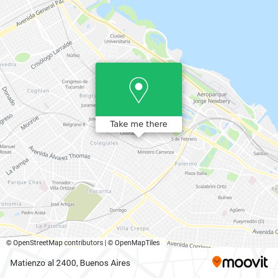 Mapa de Matienzo al 2400