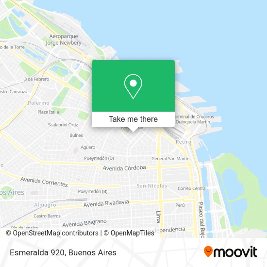Esmeralda 920 map