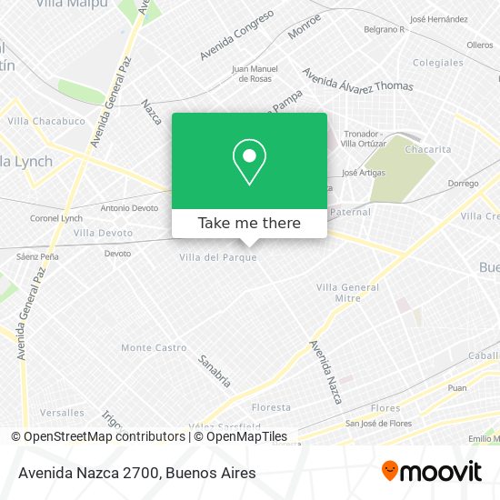 Avenida Nazca 2700 map