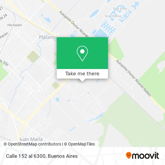 Calle 152 al 6300 map