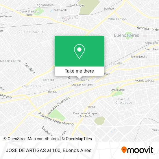Mapa de JOSE DE ARTIGAS al 100