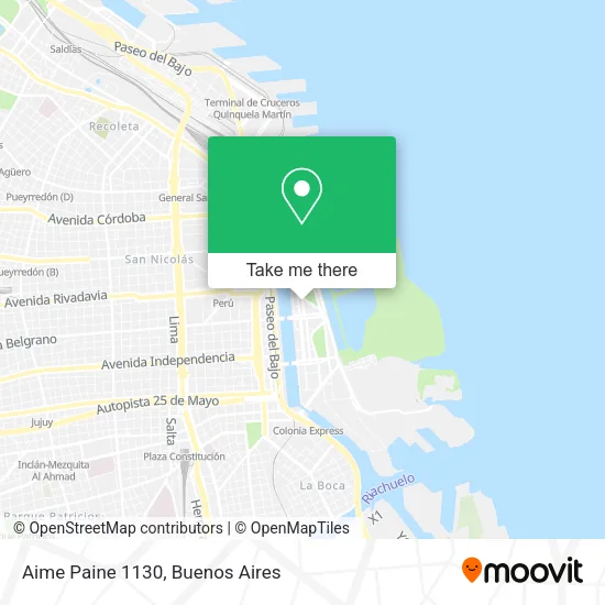 Mapa de Aime Paine 1130