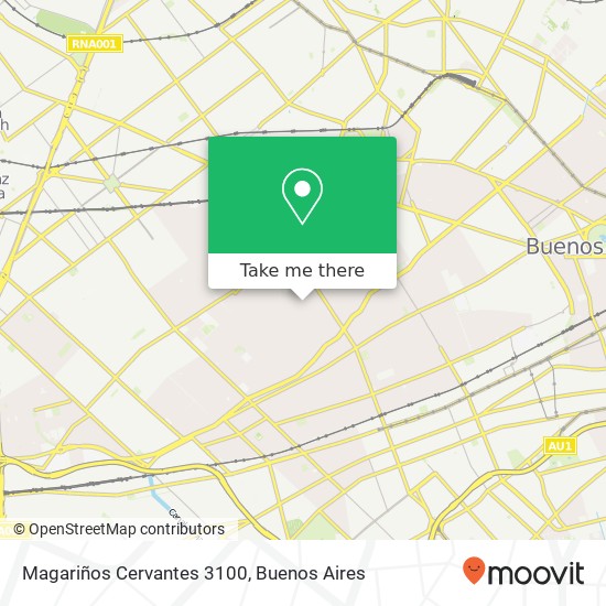 Magariños Cervantes 3100 map