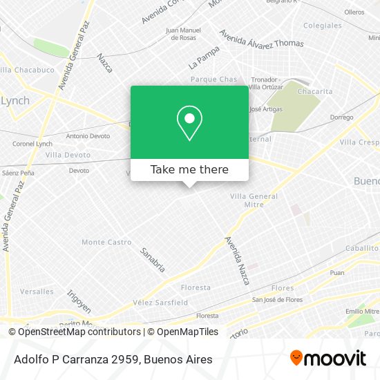 Adolfo P  Carranza 2959 map