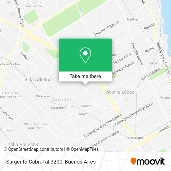 Sargento Cabral al 3200 map