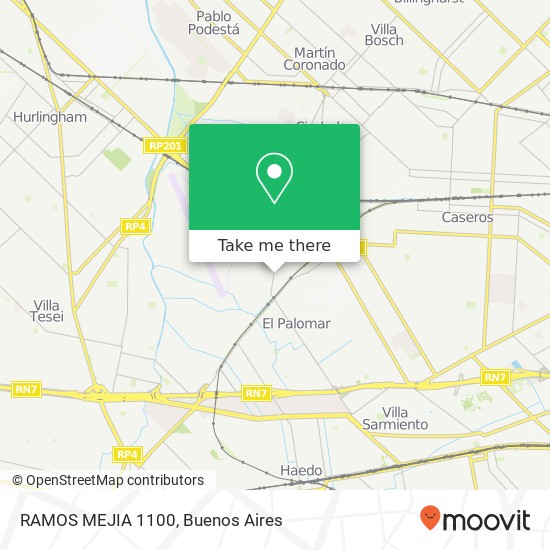 RAMOS MEJIA 1100 map