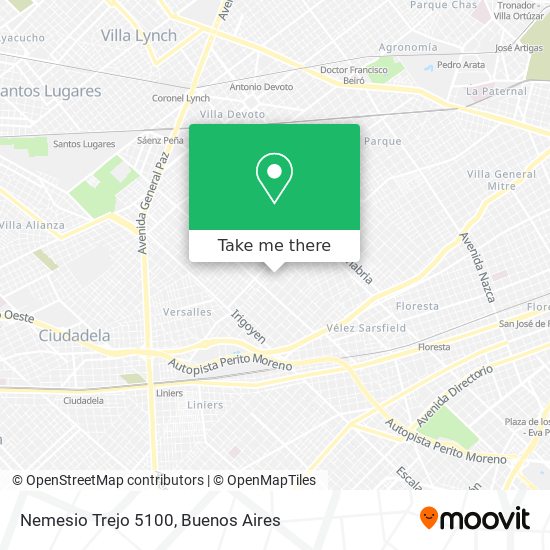 Nemesio Trejo 5100 map