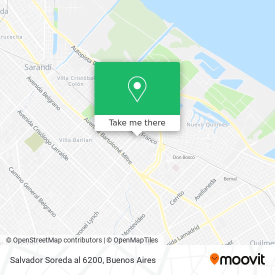 Salvador Soreda  al 6200 map