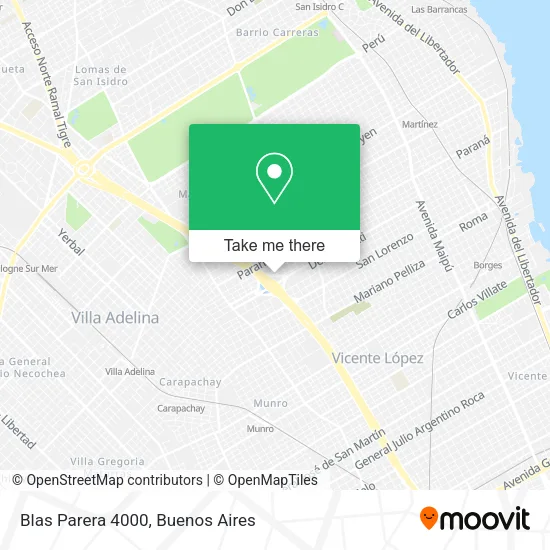 Mapa de Blas Parera 4000