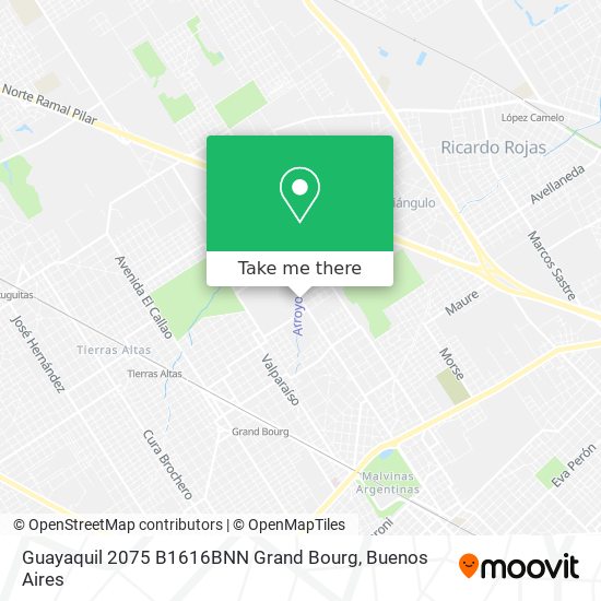 Guayaquil 2075  B1616BNN Grand Bourg map
