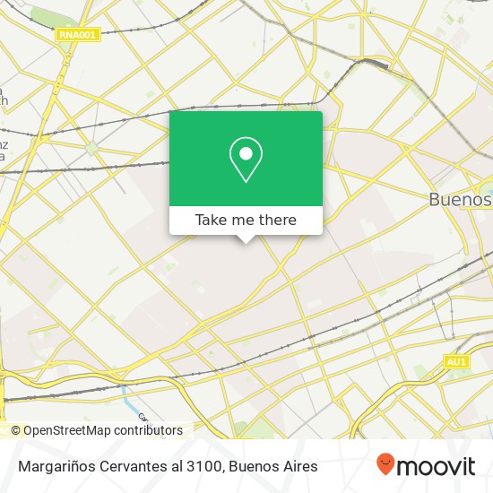 Margariños Cervantes  al 3100 map