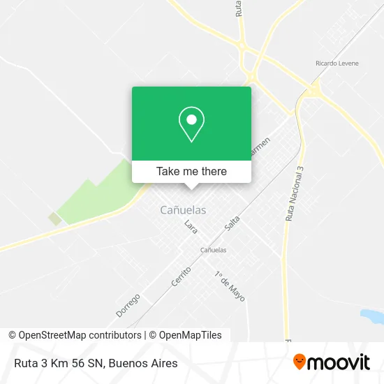 Ruta 3 Km 56 SN map