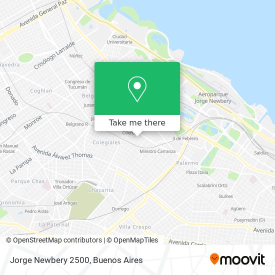 Jorge Newbery 2500 map