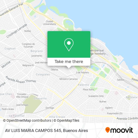 AV  LUIS MARIA CAMPOS 545 map