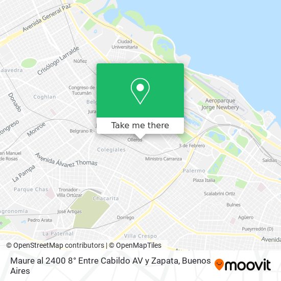 Maure al 2400 8° Entre Cabildo AV  y Zapata map