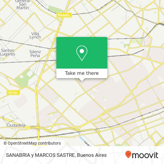 SANABRIA y MARCOS SASTRE map