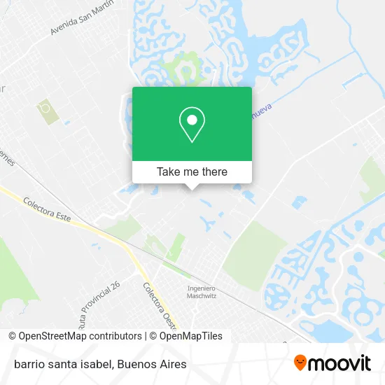 Mapa de barrio santa isabel