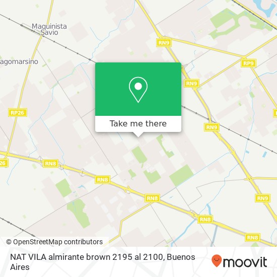 NAT VILA almirante brown 2195 al 2100 map