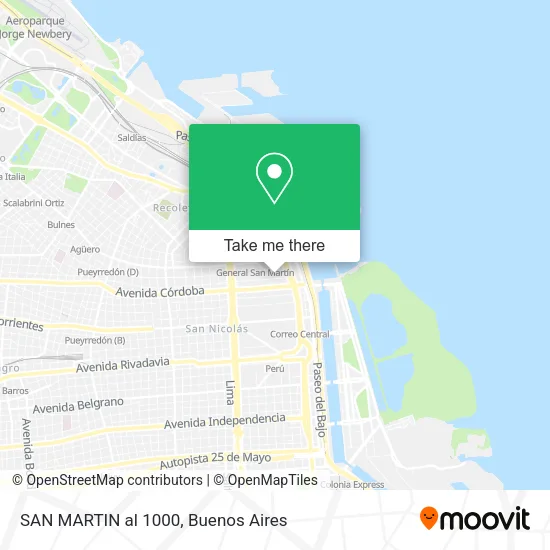 SAN MARTIN al 1000 map
