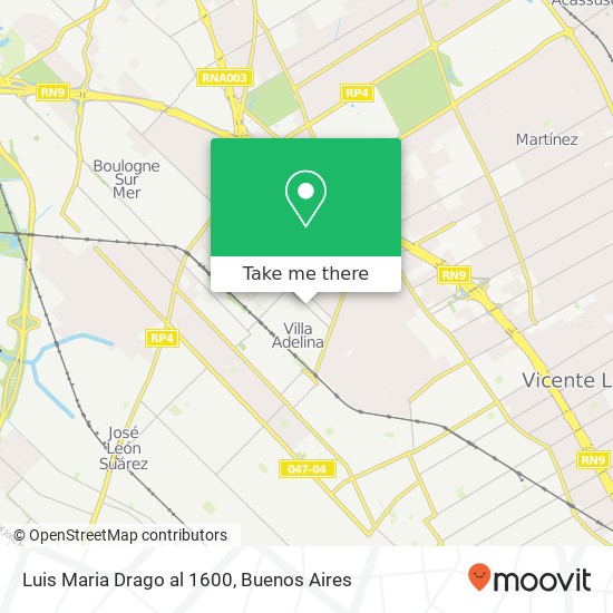 Luis Maria Drago  al 1600 map