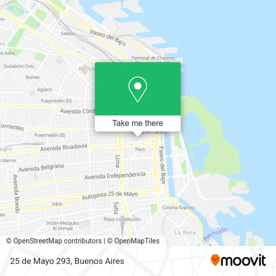 Mapa de 25 de Mayo 293