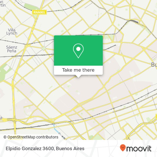 Elpidio Gonzalez 3600 map