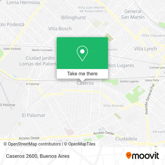 Caseros 2600 map