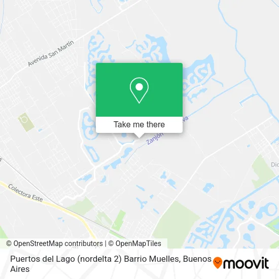Mapa de Puertos del Lago (nordelta 2) Barrio Muelles