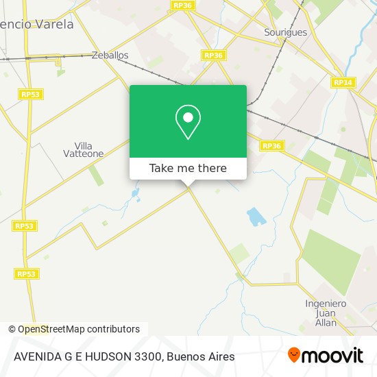 Mapa de AVENIDA G E HUDSON 3300