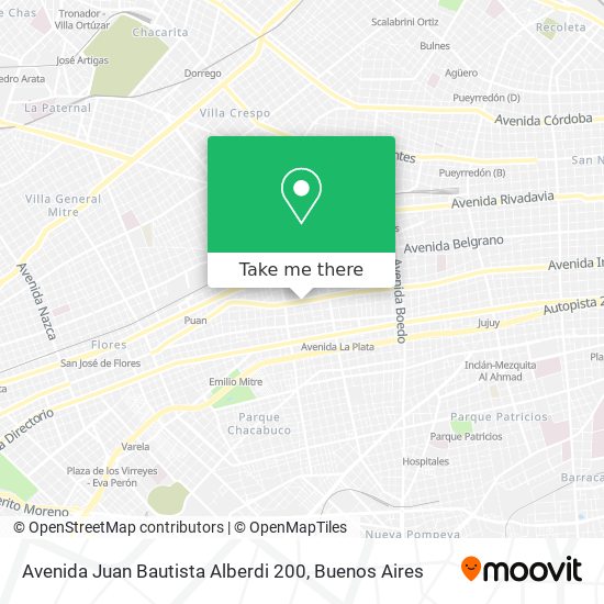 Avenida Juan Bautista Alberdi 200 map