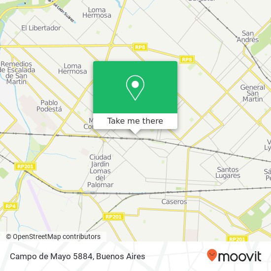 Mapa de Campo de Mayo 5884