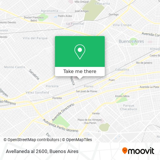 Avellaneda al 2600 map