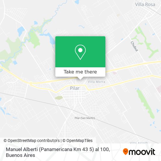 Manuel Alberti (Panamericana Km 43 5) al 100 map