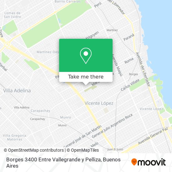 Mapa de Borges 3400 Entre Vallegrande y Pelliza