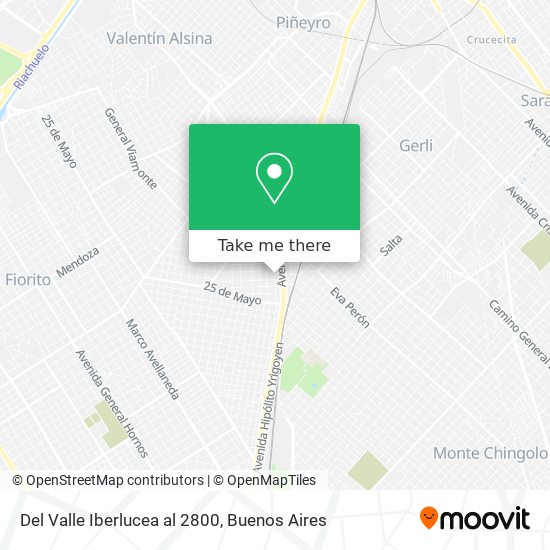 Del Valle Iberlucea al 2800 map