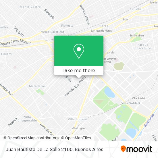 Juan Bautista De La Salle 2100 map