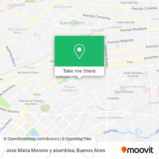 Mapa de Jose Maria Moreno y asamblea