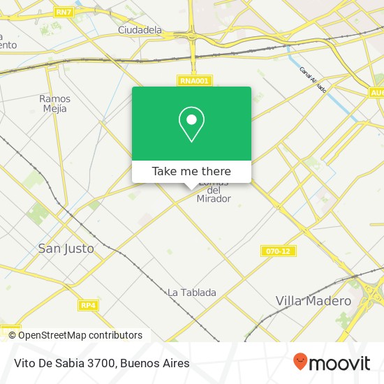 Vito De Sabia 3700 map