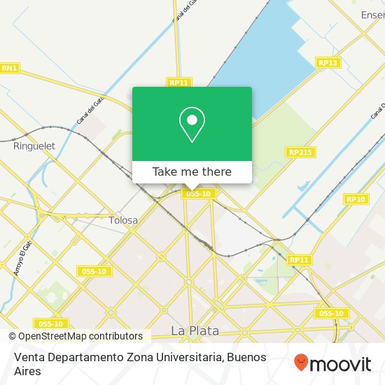 Mapa de Venta Departamento Zona Universitaria