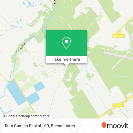 Ruta Camino Real  al 100 map
